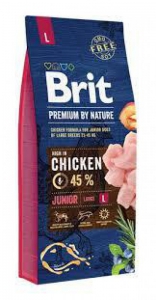 Brit- בריט מזון לגורי כלבים מגזע גדול עם אחוז בשר עוף גבוהה 15 ק"ג
